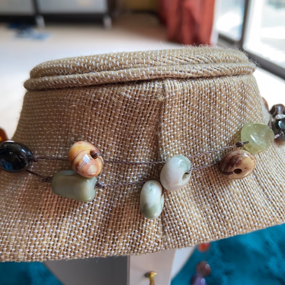 Earthy Gemstone Necklace | 44” Handmade & Versatile rope - Picture 3 of 4